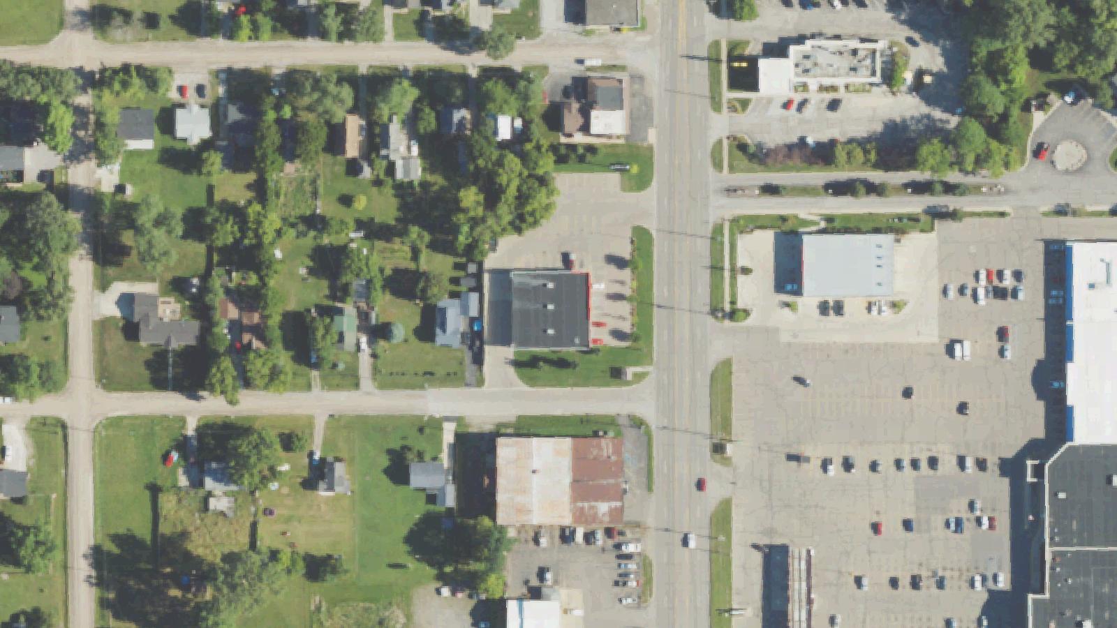 Aerial survey view of Auto City Junk Yard (Rat Tech Engine Service)