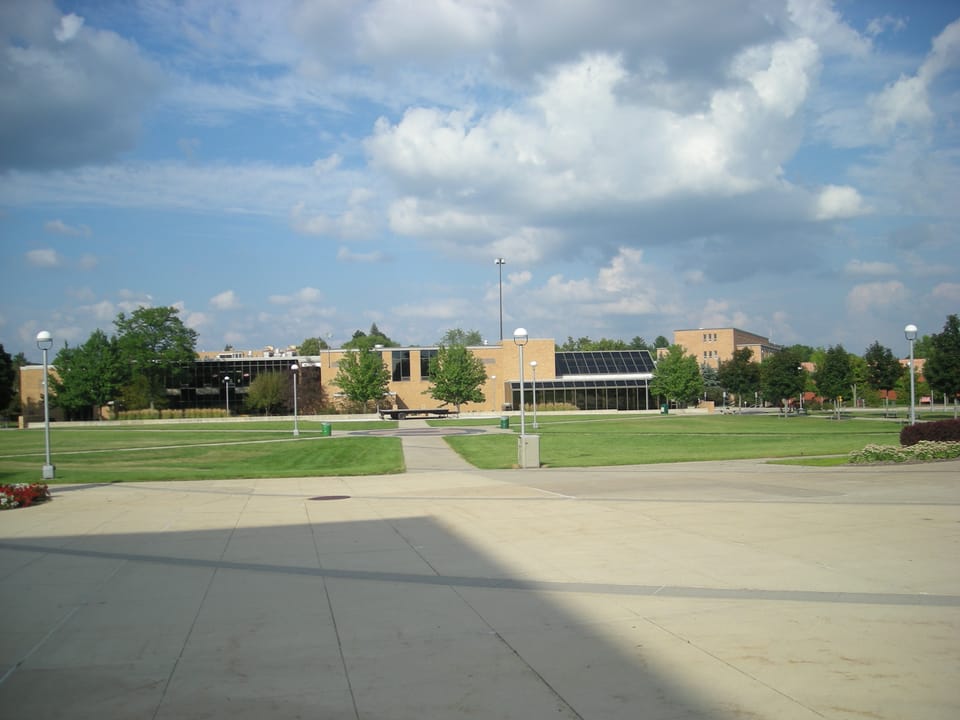 The central campus of Ferris State University in Big Rapids, Michigan (United States).