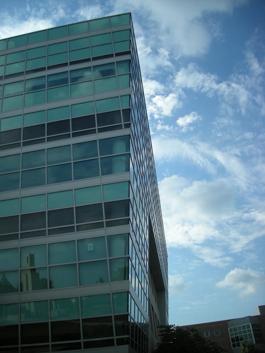 The Ferris Library for Information, Technology and Education (FLITE) on the campus of Ferris State University in Big Rapids, Michigan (United States).
