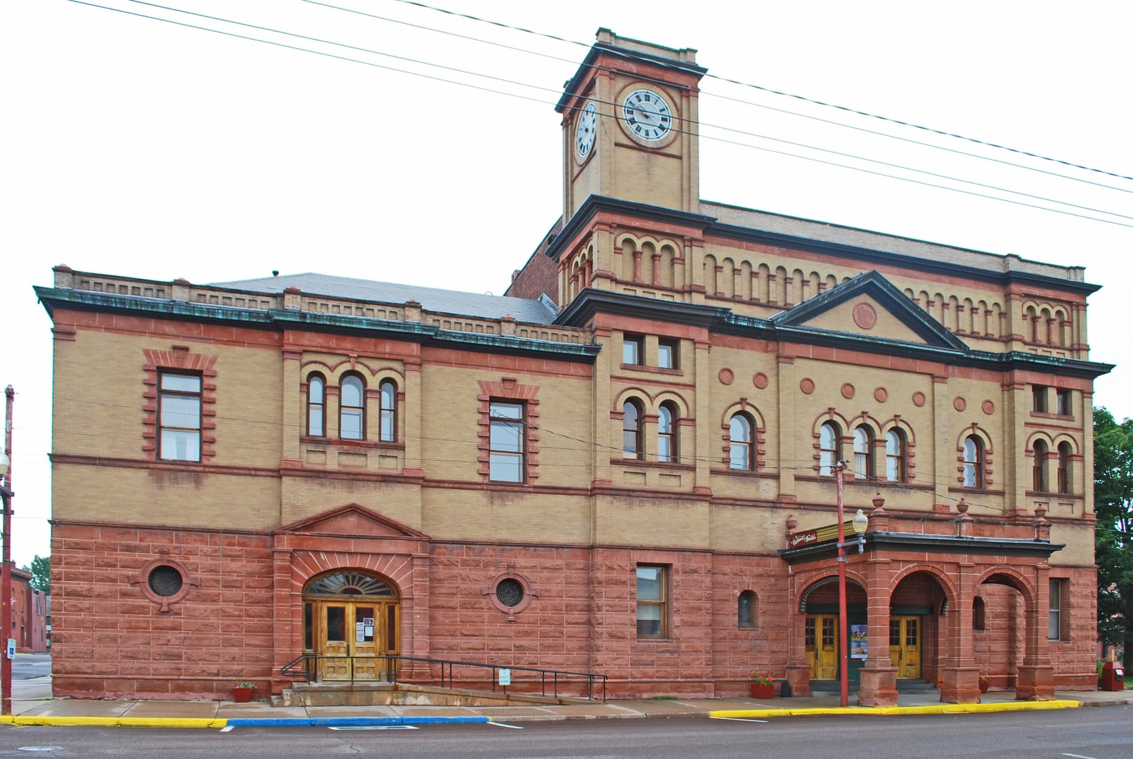 Calumet Theatre Renaissance Revival stone opera house in Calumet Michigan