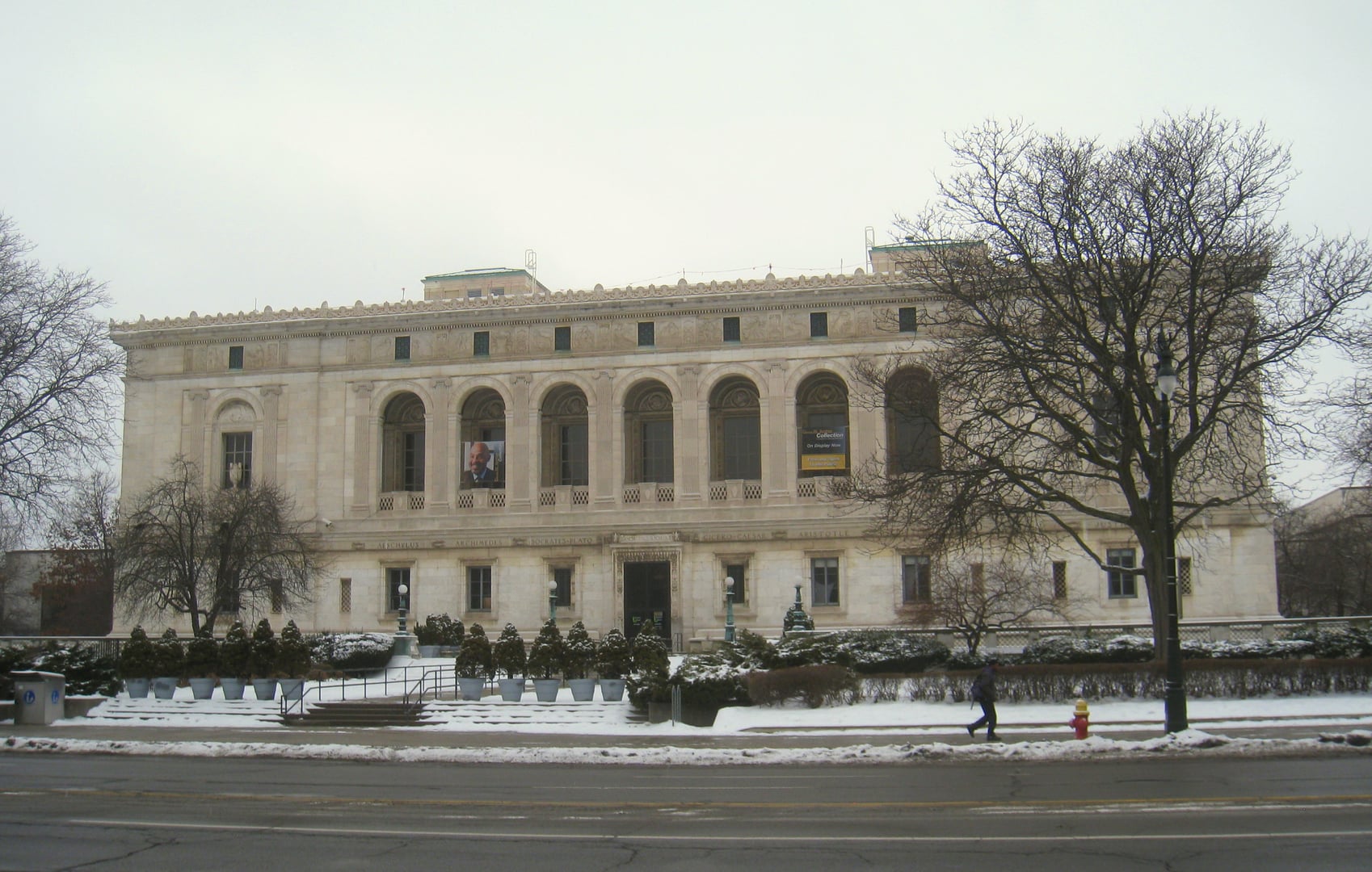 Detroit Public Library Main Branch — 1921 Cass Gilbert Italian Renaissance marble building on Woodward Avenue