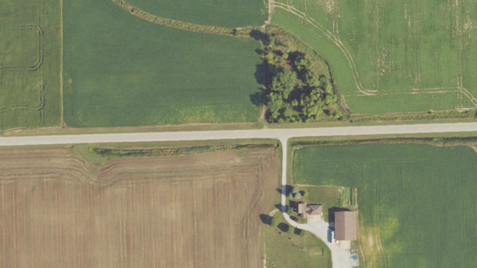 Aerial survey view of Forestville Beach