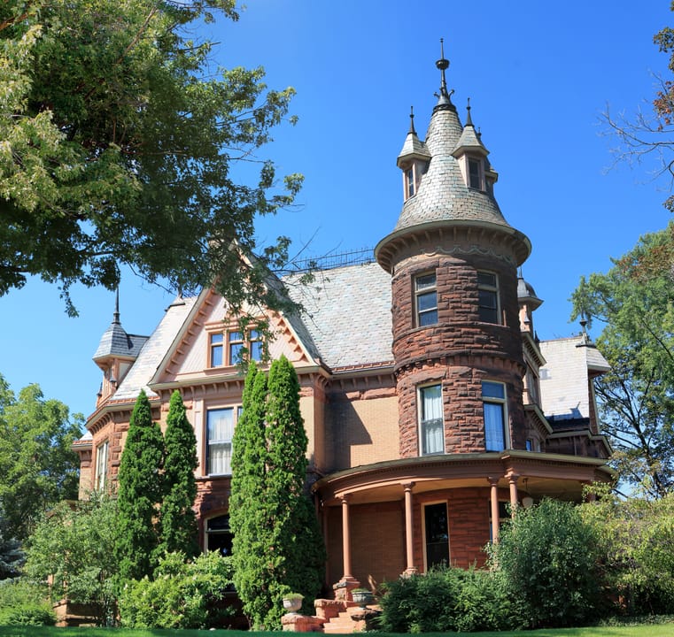Henderson Castle Queen Anne mansion Kalamazoo Michigan exterior