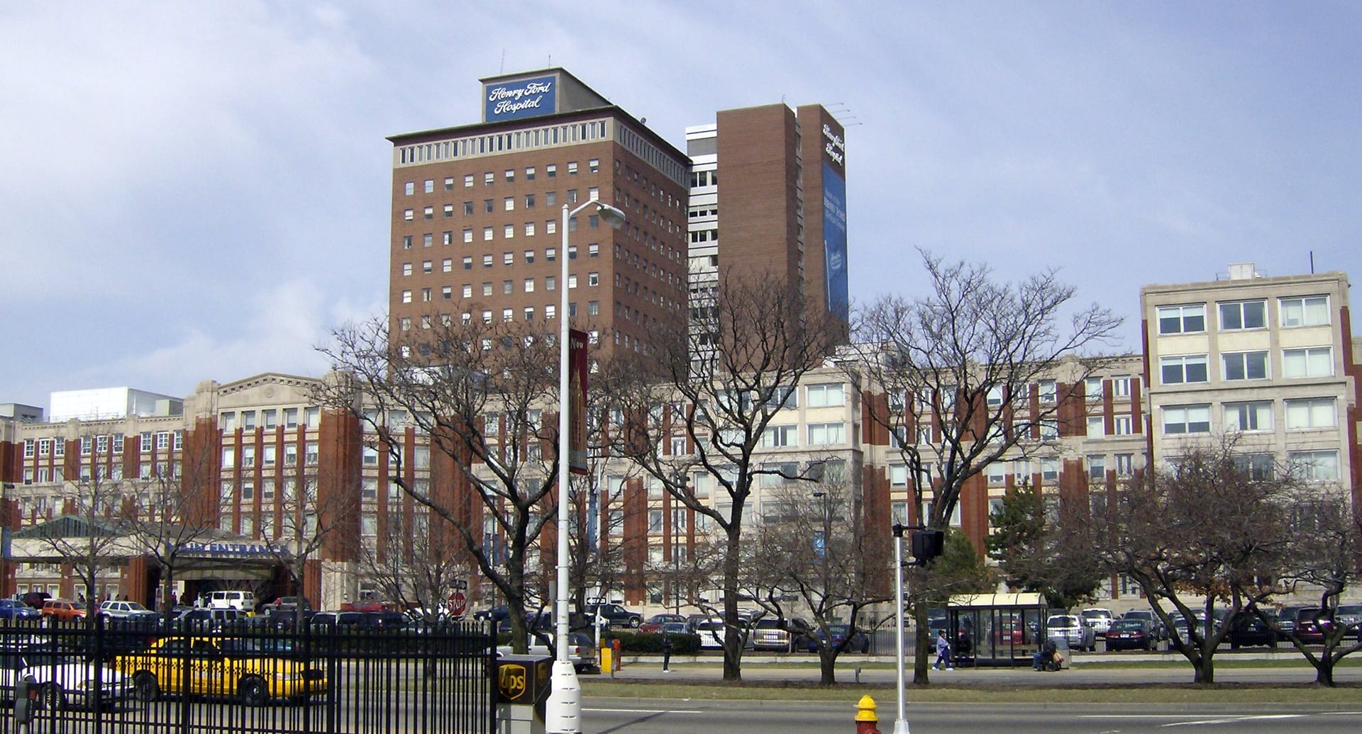 Henry Ford Hospital campus on West Grand Boulevard, Detroit, Michigan