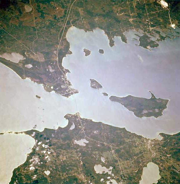Straits of Mackinac, Michigan, U.S.A. October 1994.