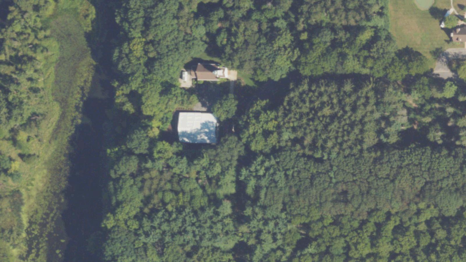Aerial survey view of Morris Chapel