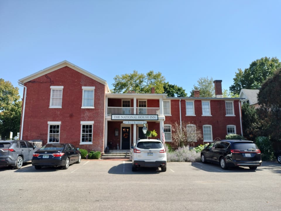 The historic 1835 National House Inn on Fountain Circle in Marshall, Michigan