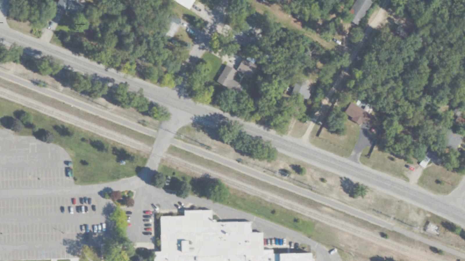 Aerial survey view of Oakwood Cemetery