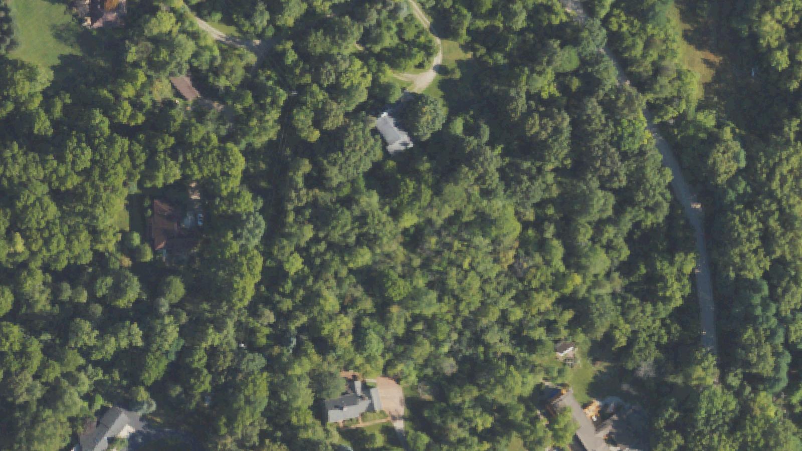 Aerial survey view of Warlock Willie's Grave