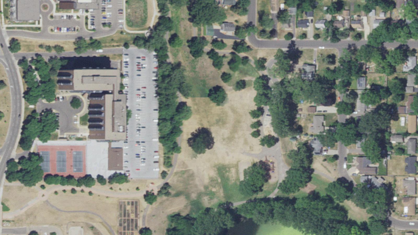 Aerial survey view of Adam's Hill
