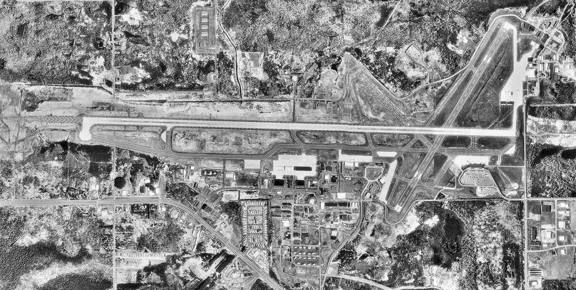 Aerial image of Duluth Airport, Minnesota