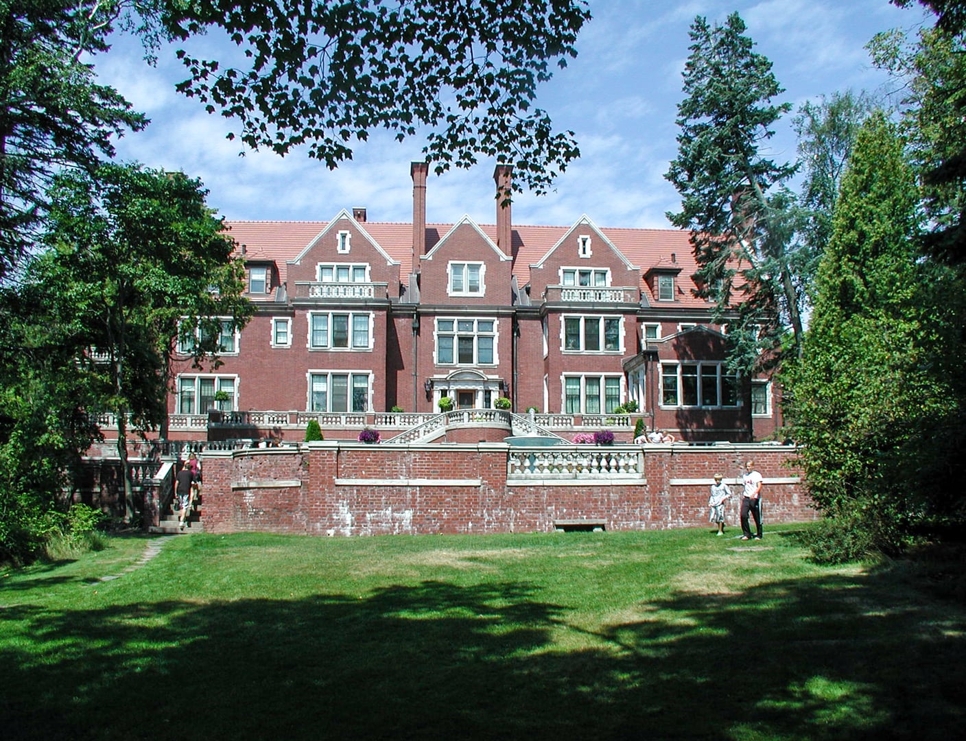 Lake Superior view of Glensheen Mansion, the historic Congdon estate in Duluth, Minnesota