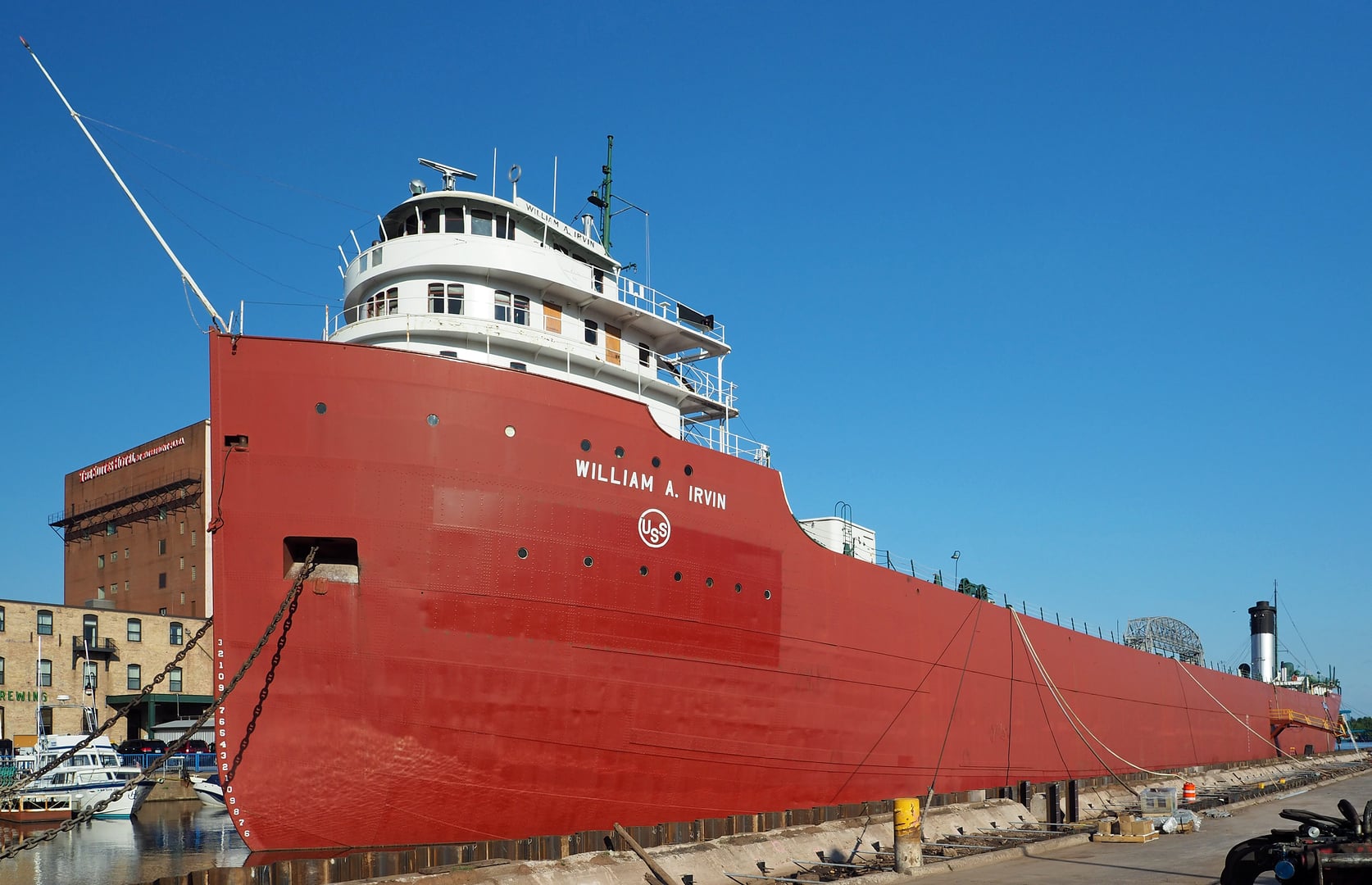 SS William A. Irvin museum ship at Minnesota Slip Duluth Harbor, 1938 Great Lakes ore freighter
