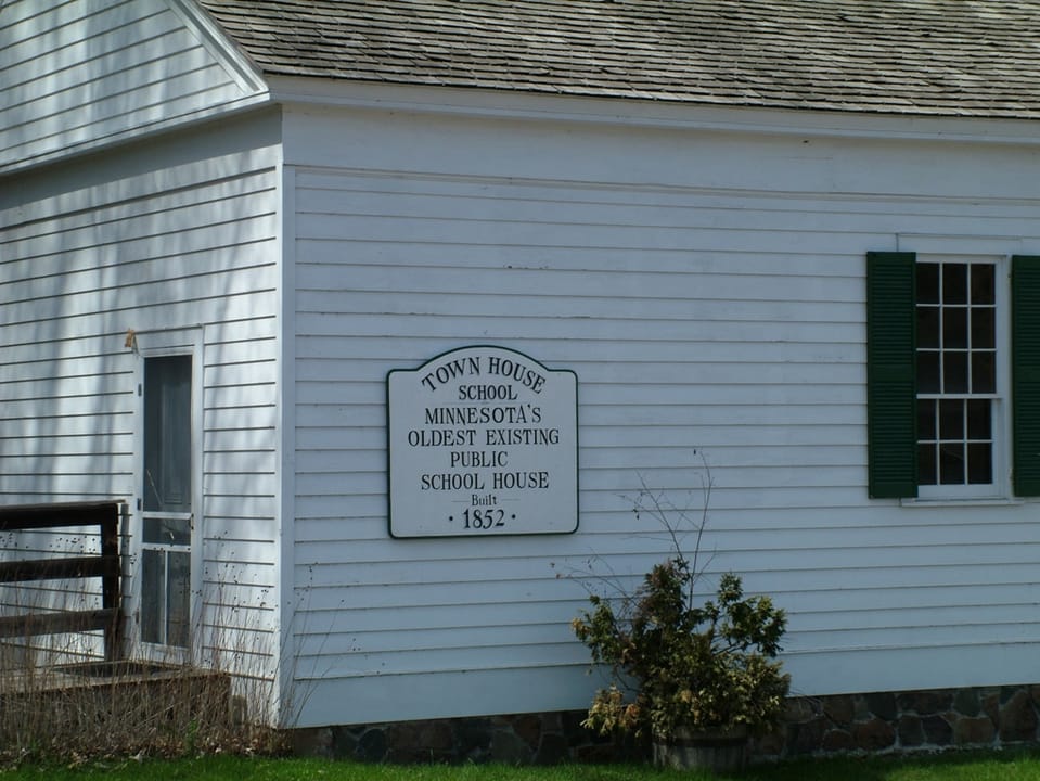 Original 1884 jail building of the Old Jail Bed and Breakfast in Taylors Falls, Minnesota