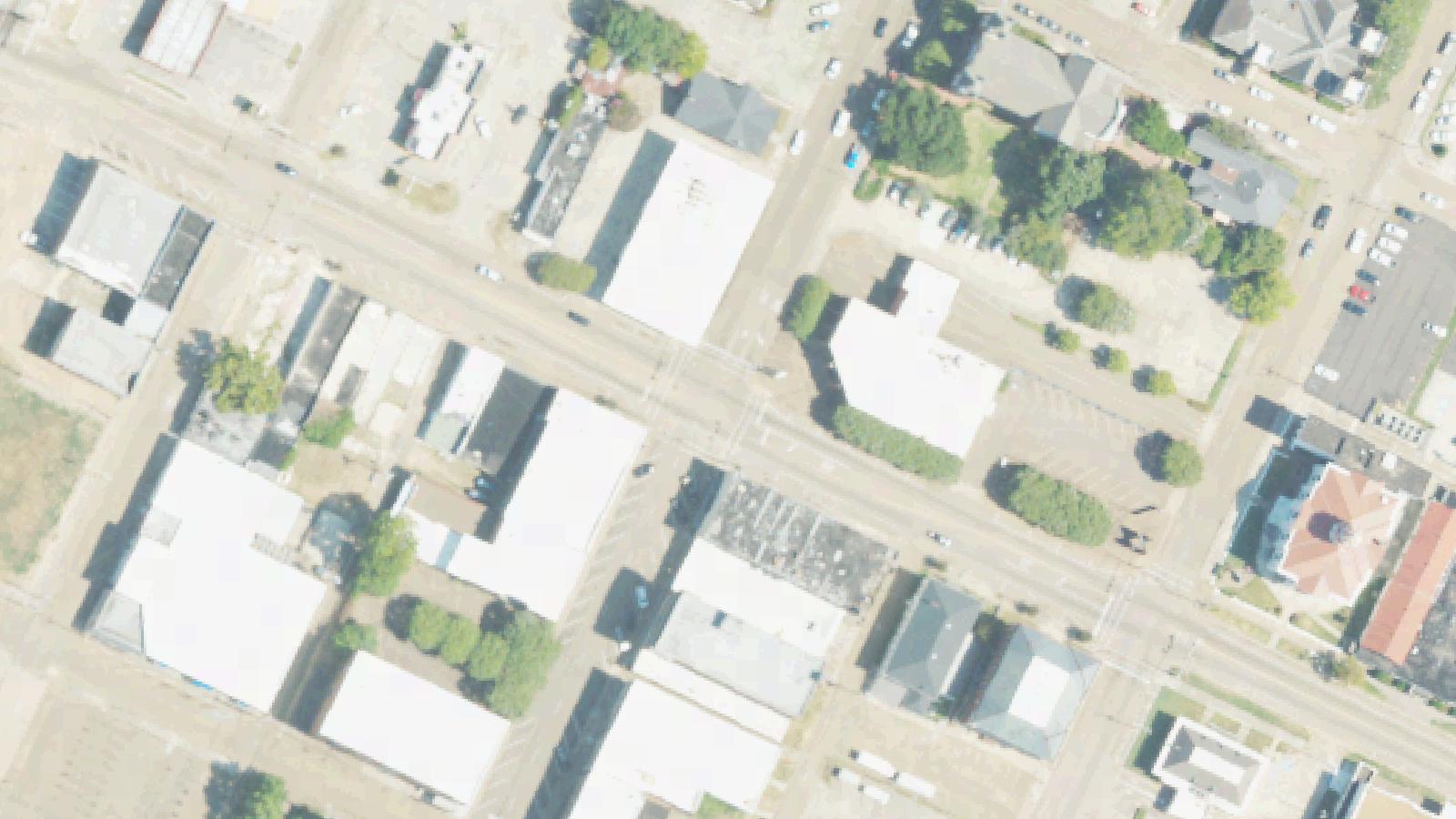 Aerial survey view of Glenwood Cemetery — Witch's Grave