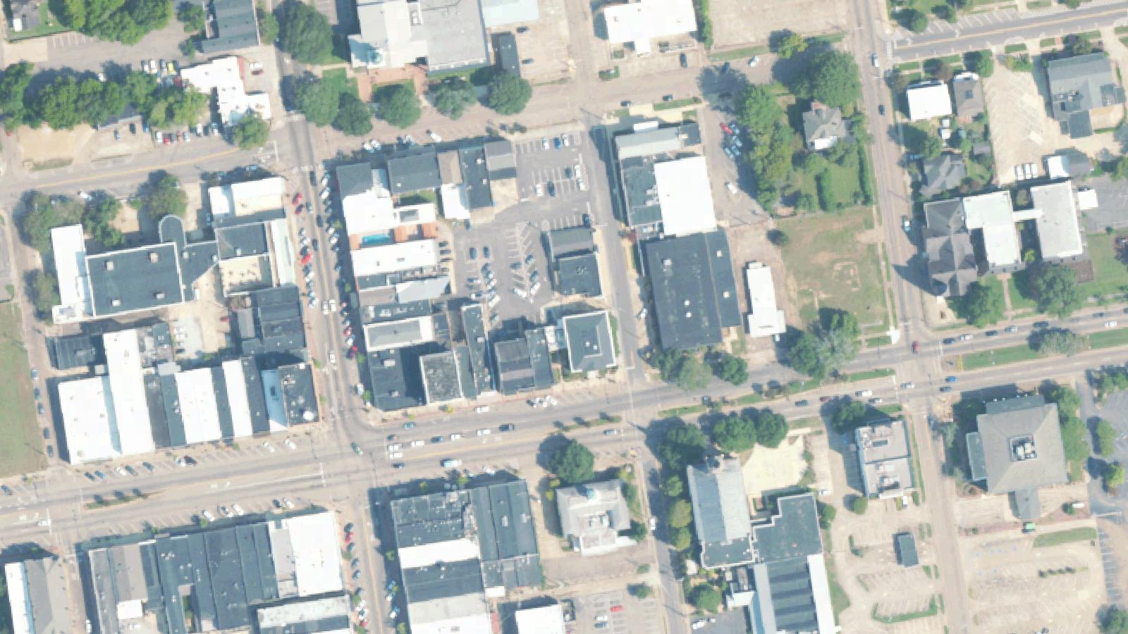Aerial survey view of Three-Legged Lady Road (Nash Road)
