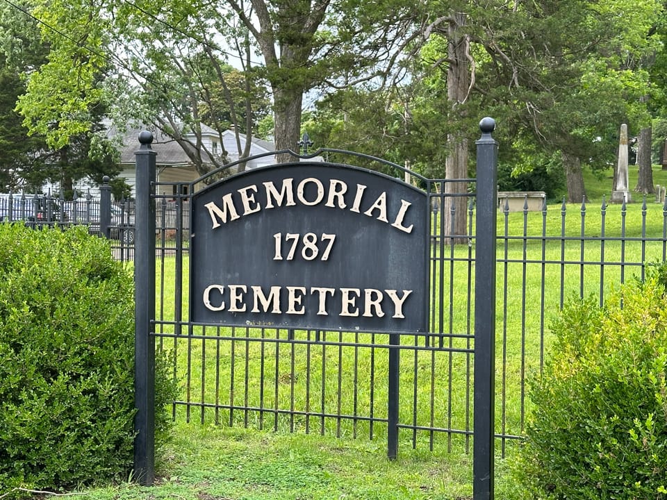 Memorial Cememetery in Ste. Genevieve, Missouri, where several Revolutionary War Patriots are buried.