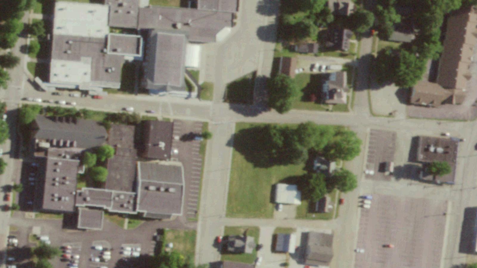 Aerial survey view of Farmington State Hospital No. 4 Cemetery