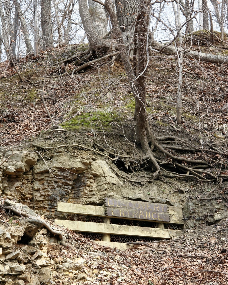 Mark Twain Cave entrance and Cave Hollow grounds near Hannibal, Missouri