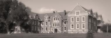 The restored Jacobethan Revival orphanage building at Belvoir Winery, formerly the Odd Fellows Home in Liberty, Missouri