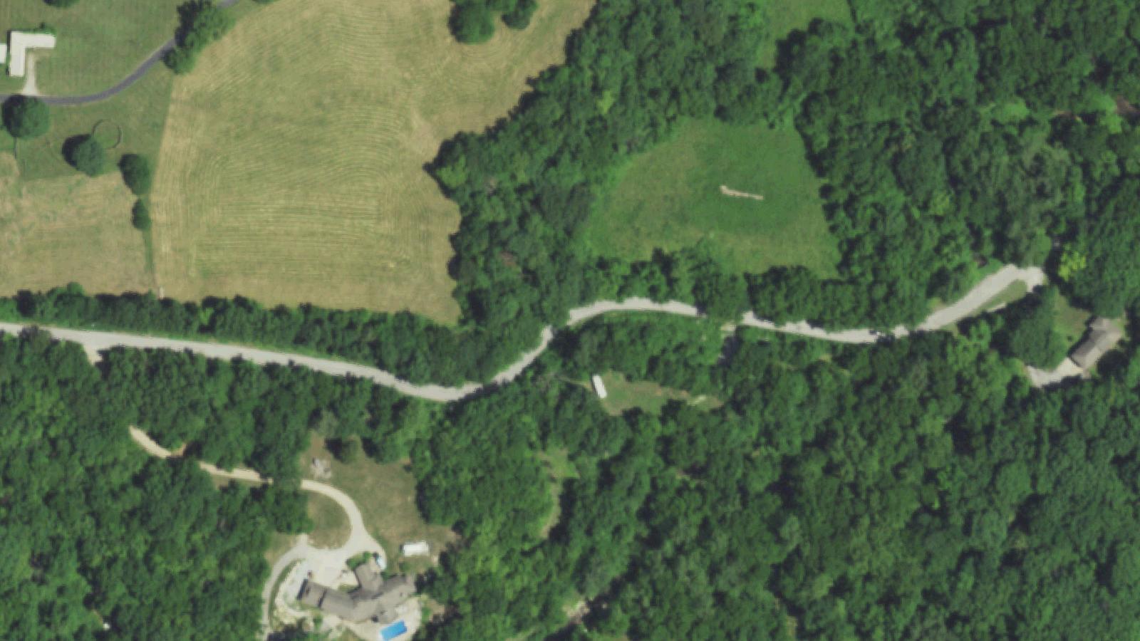 Aerial survey view of Rickey Road