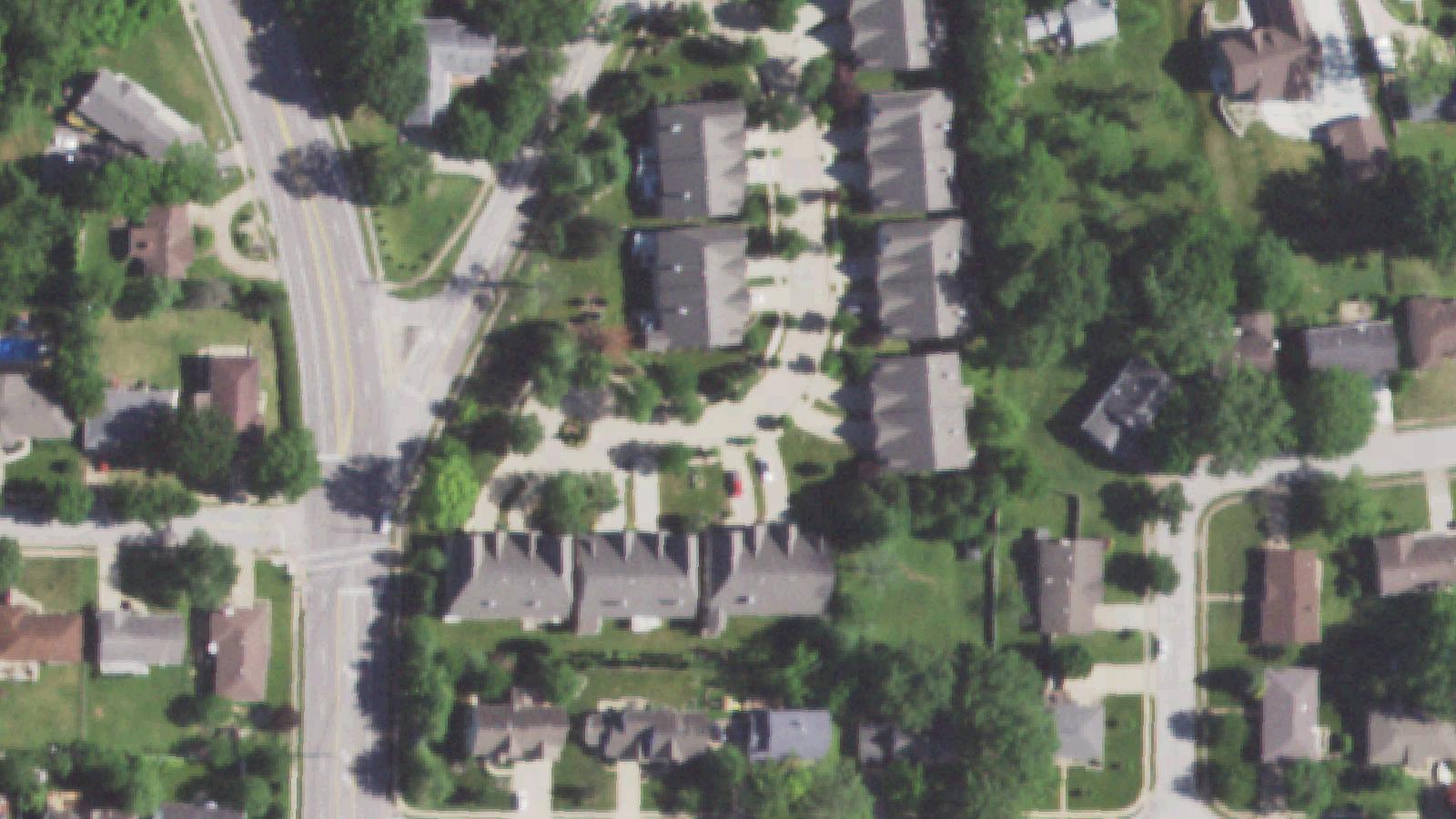 Aerial survey view of Sappington Cemetery