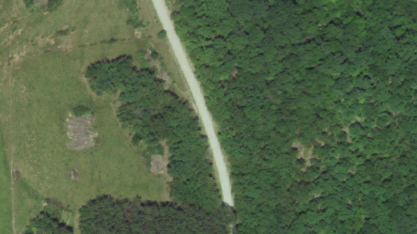 Aerial survey view of Spook Hollow Road & Pine Hill Cemetery