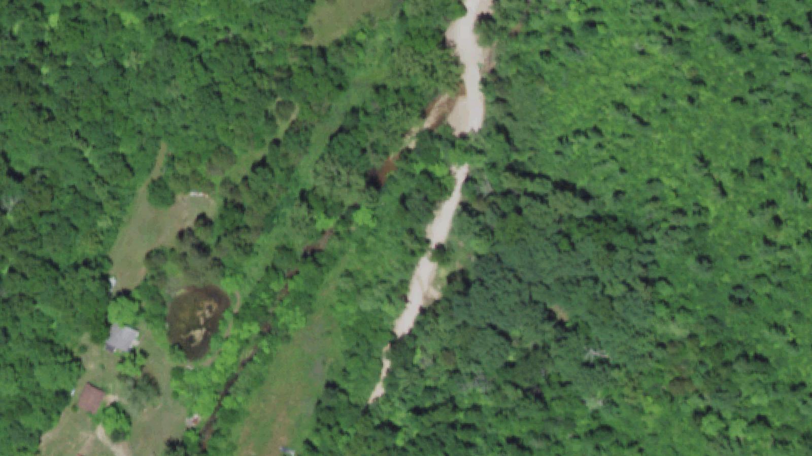 Aerial survey view of Woodlock Cemetery