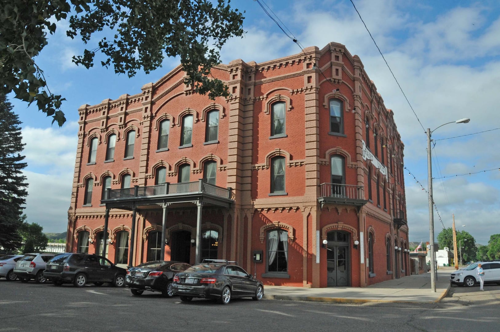The 1882 Grand Union Hotel on the riverfront at Fort Benton, Montana