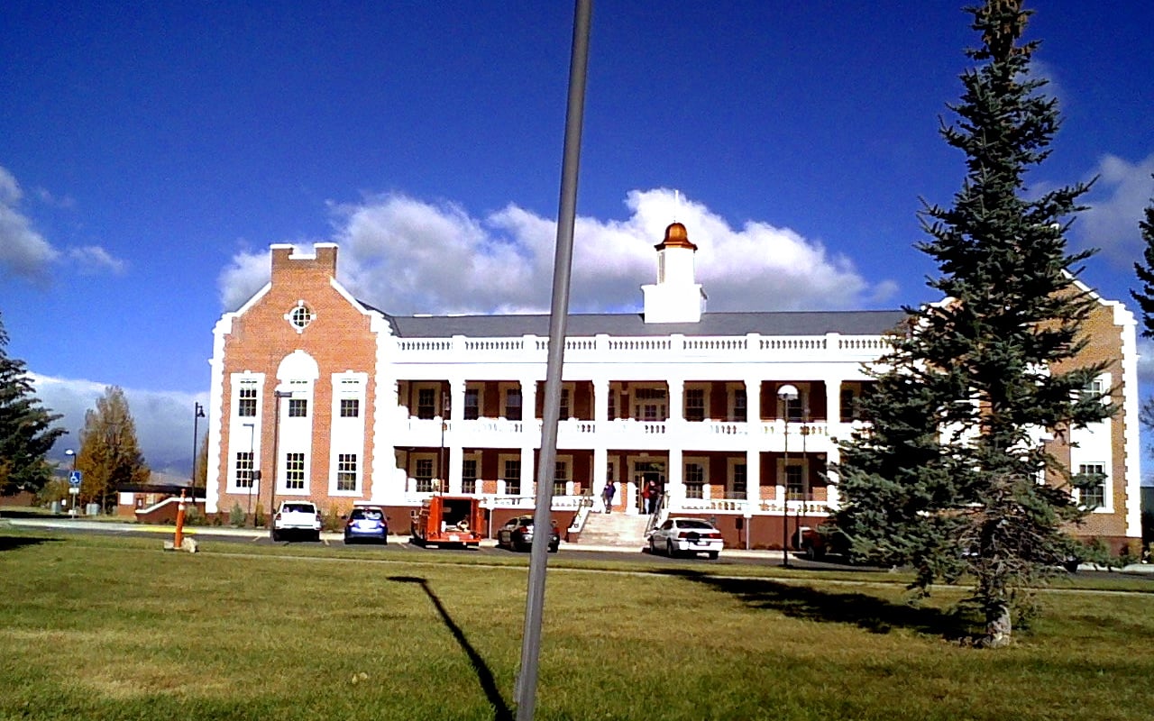 Warm Springs State Hospital (Montana State Hospital) campus building in Warm Springs, Montana.