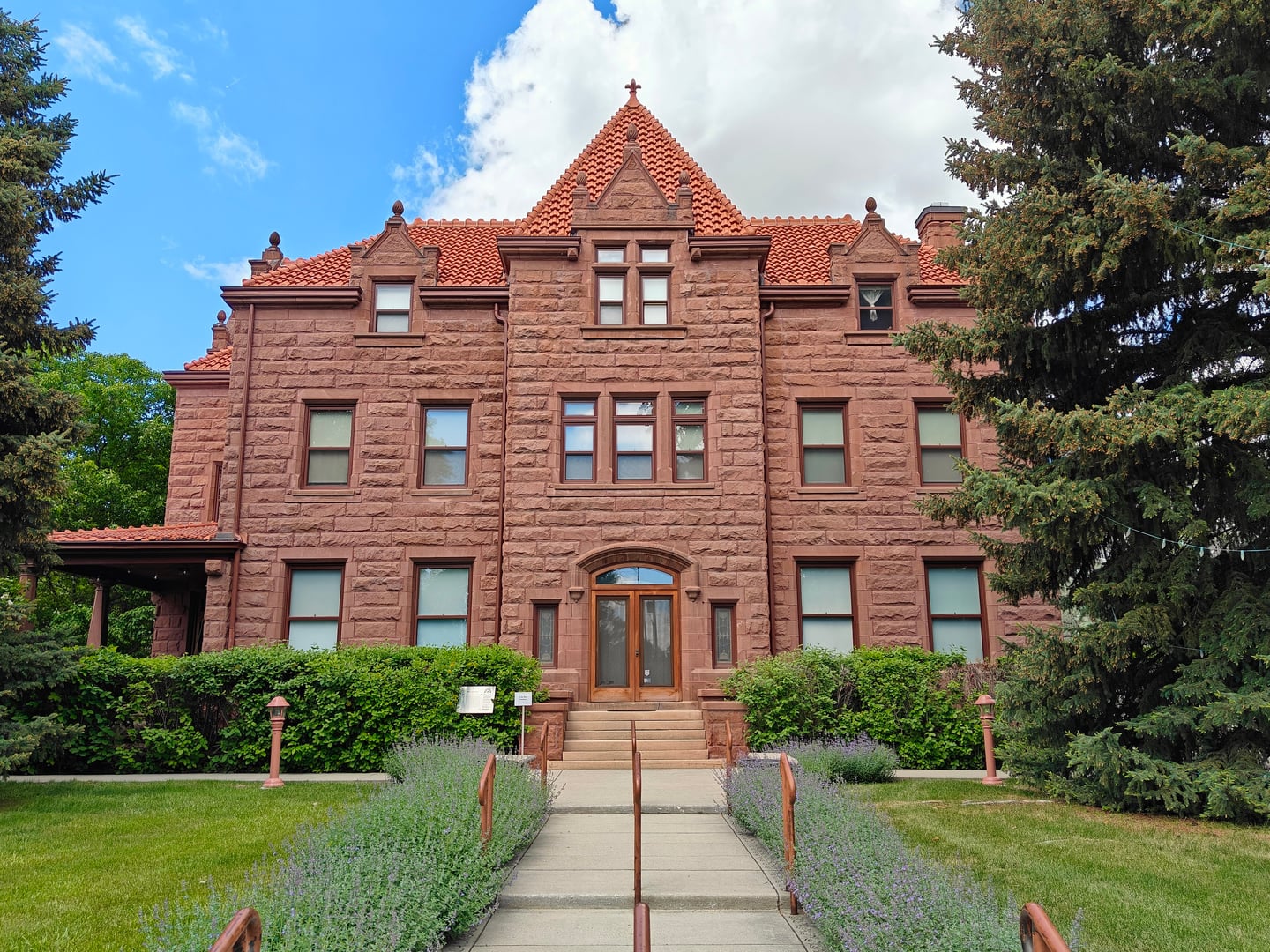The historic red-stone Moss Mansion of 1903 in Billings, Montana