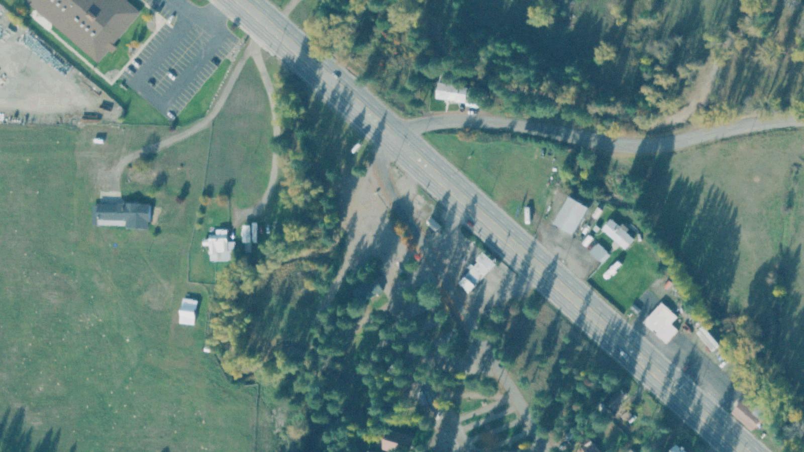 Aerial survey view of Sportsman's RV Park