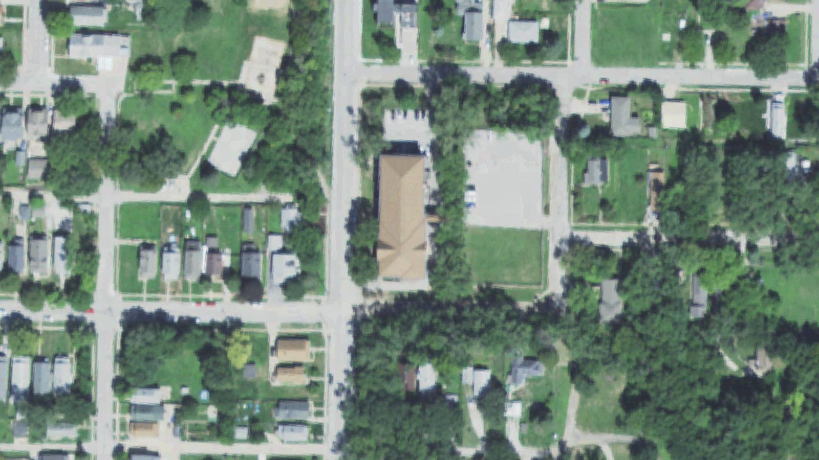 Aerial survey view of Alpha School