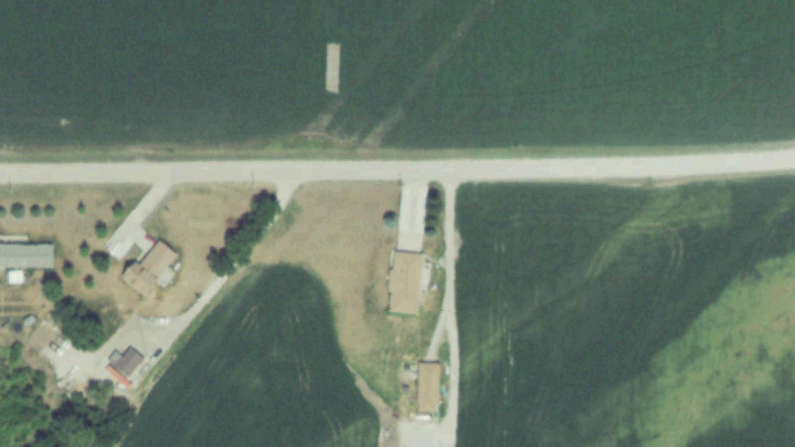 Aerial survey view of Ball Cemetery