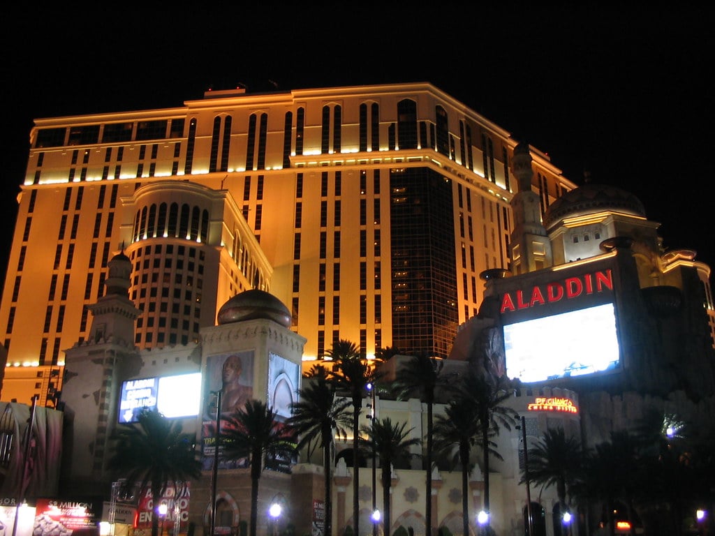 Aladdin Hotel and Casino, Las Vegas Strip — historic resort that operated 1966-2003