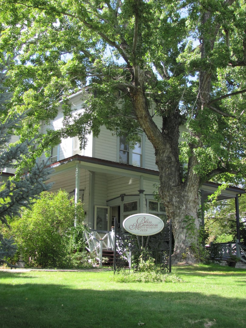 The Bliss Mansion in Carson City, Nevada's West Side Historic District — a three-story Italianate structure built in 1879 by lumber and railroad magnate Duane L. Bliss