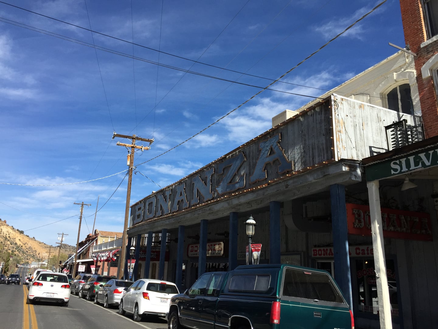 Bonanza building along C Street (Nevada State Route 341) just north of Union Street in Virginia City, Nevada