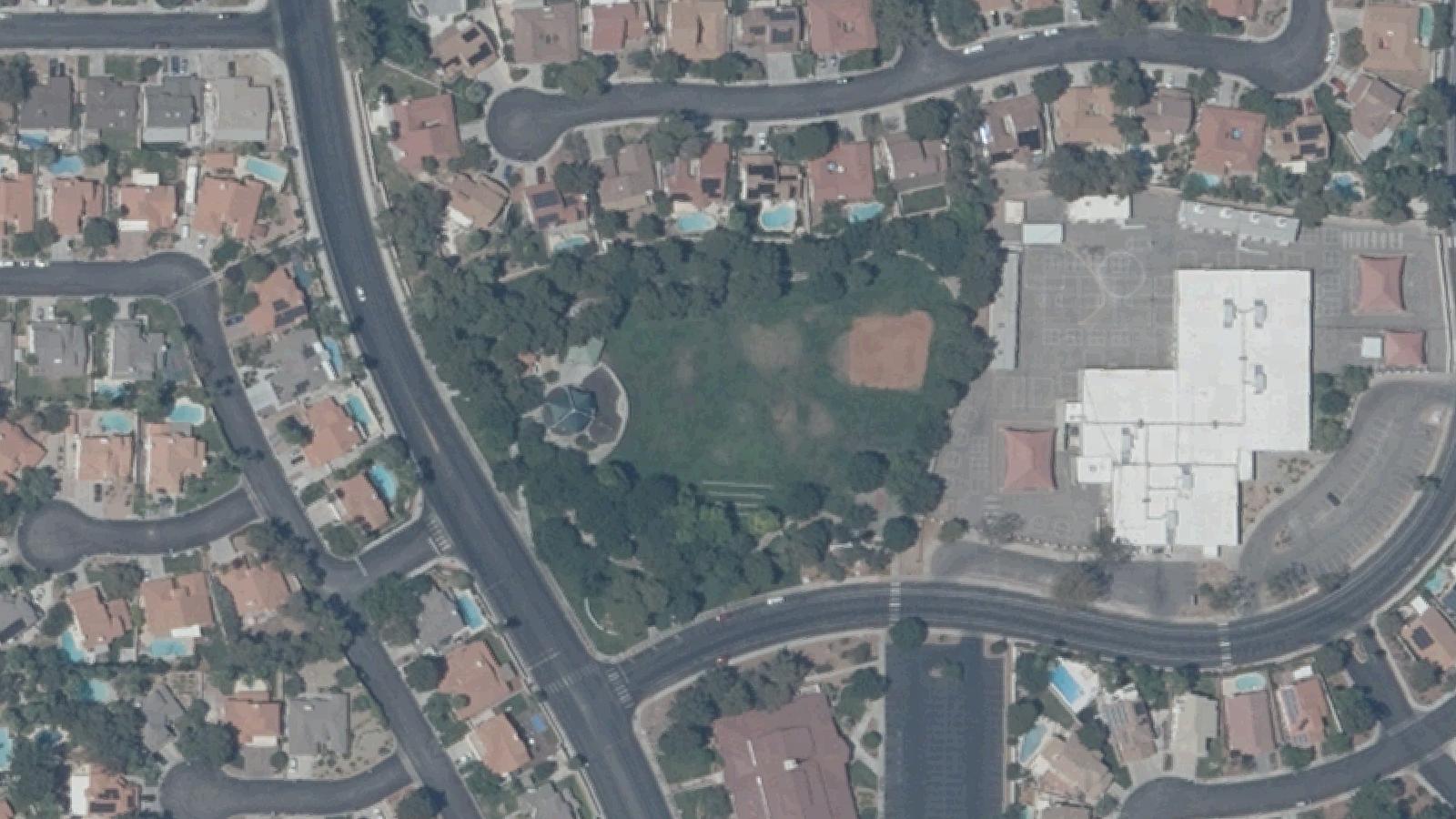Aerial survey view of Foxridge Park