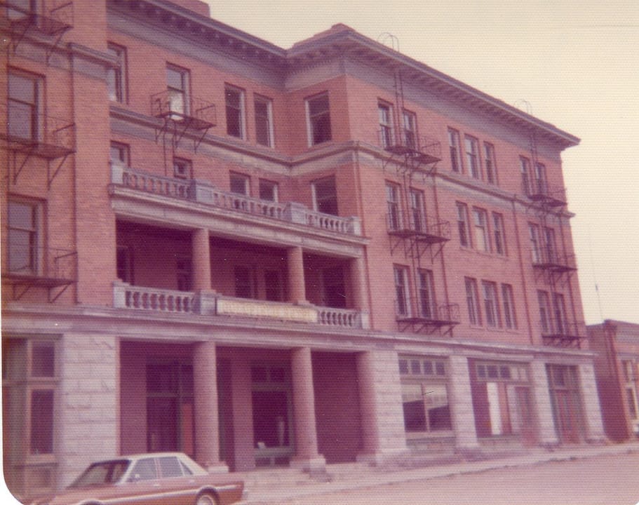 The Goldfield Hotel, already long vacant, photographed on April 11, 1976.