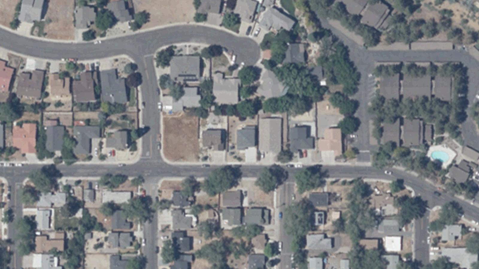 Aerial survey view of Hillside Cemetery