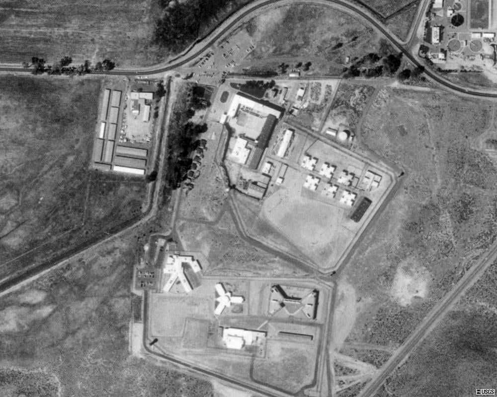 USGS aerial photograph of Nevada State Prison in Carson City, Nevada, taken September 6, 1999