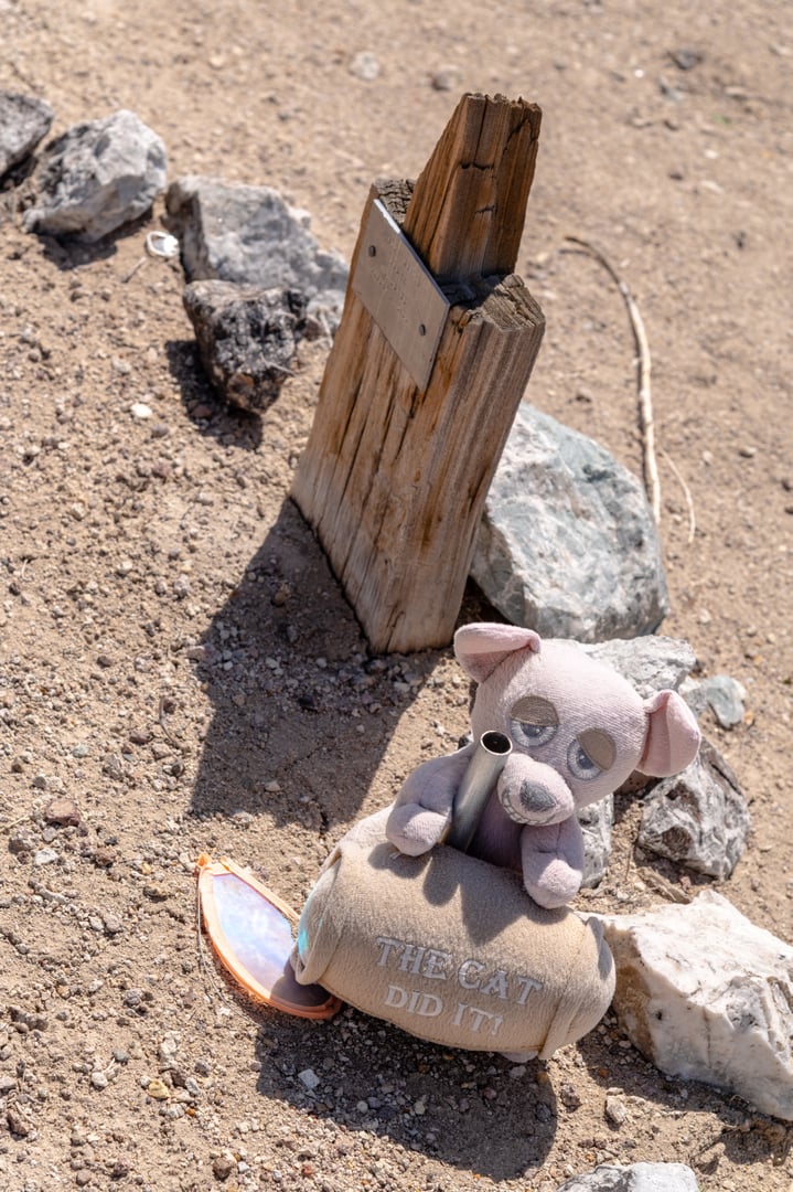 Headstones at the Old Tonopah Cemetery in Tonopah, Nevada