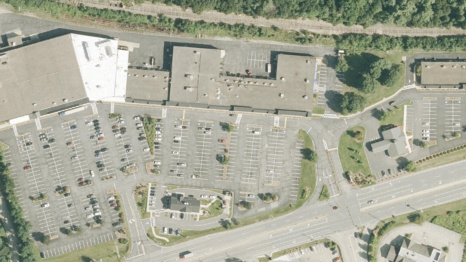 Aerial survey view of Lorden Plaza