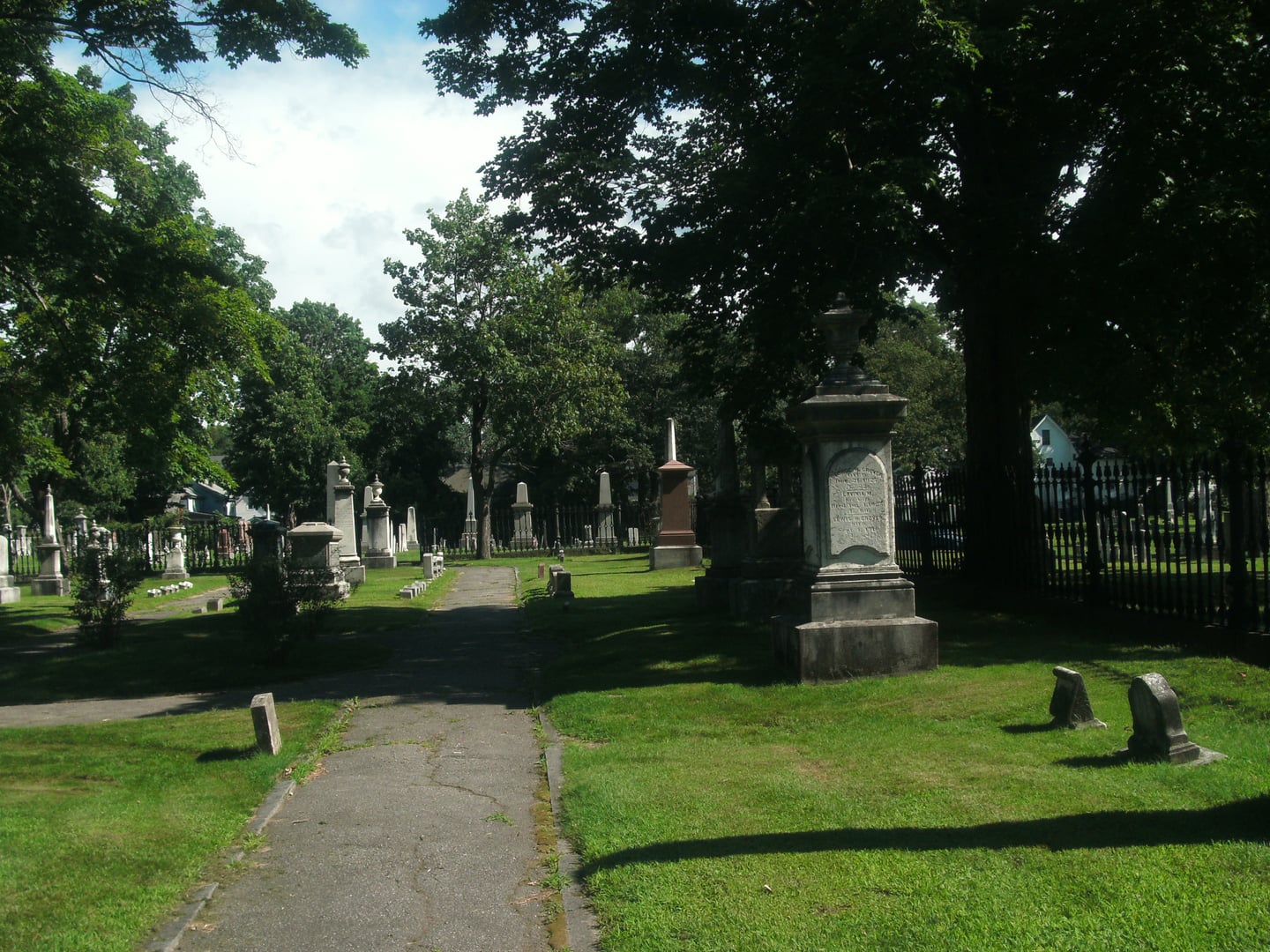 Headstones at Old North Cemetery in Concord, New Hampshire, the city's oldest burial ground