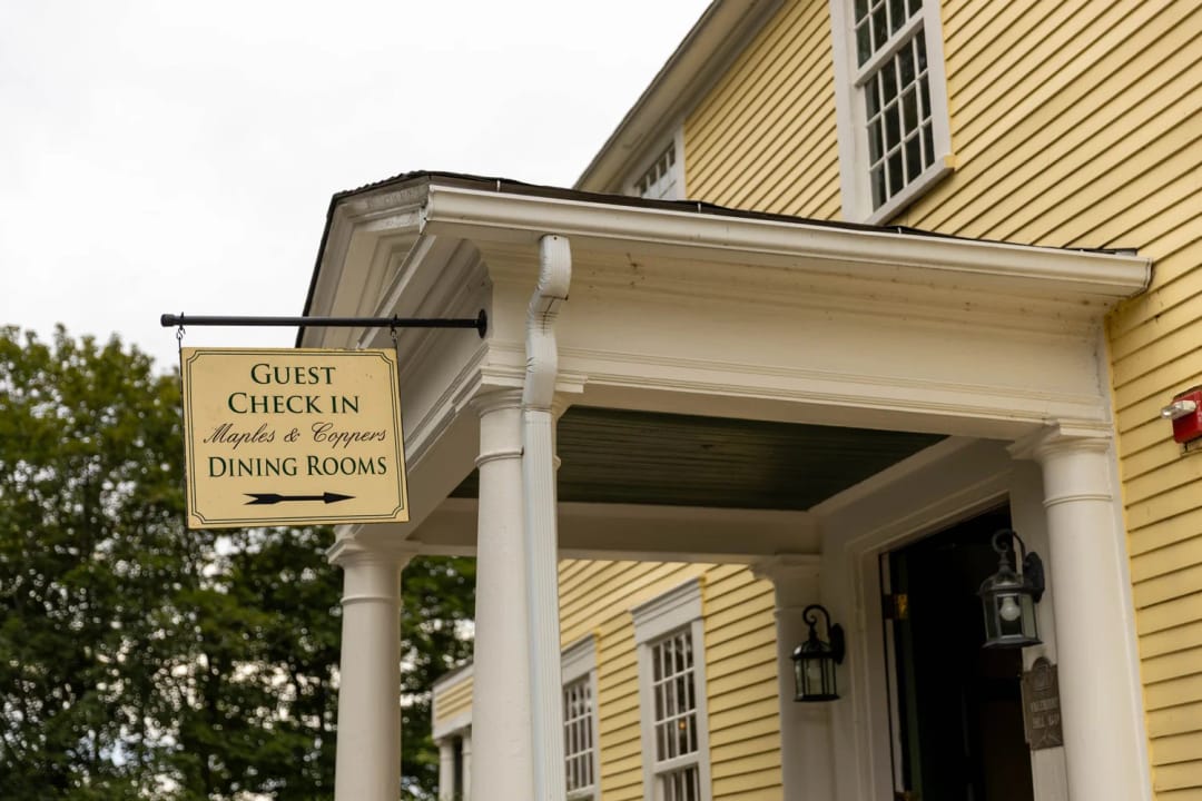 Three Chimneys Inn in Durham New Hampshire, historic 1649 colonial-era inn
