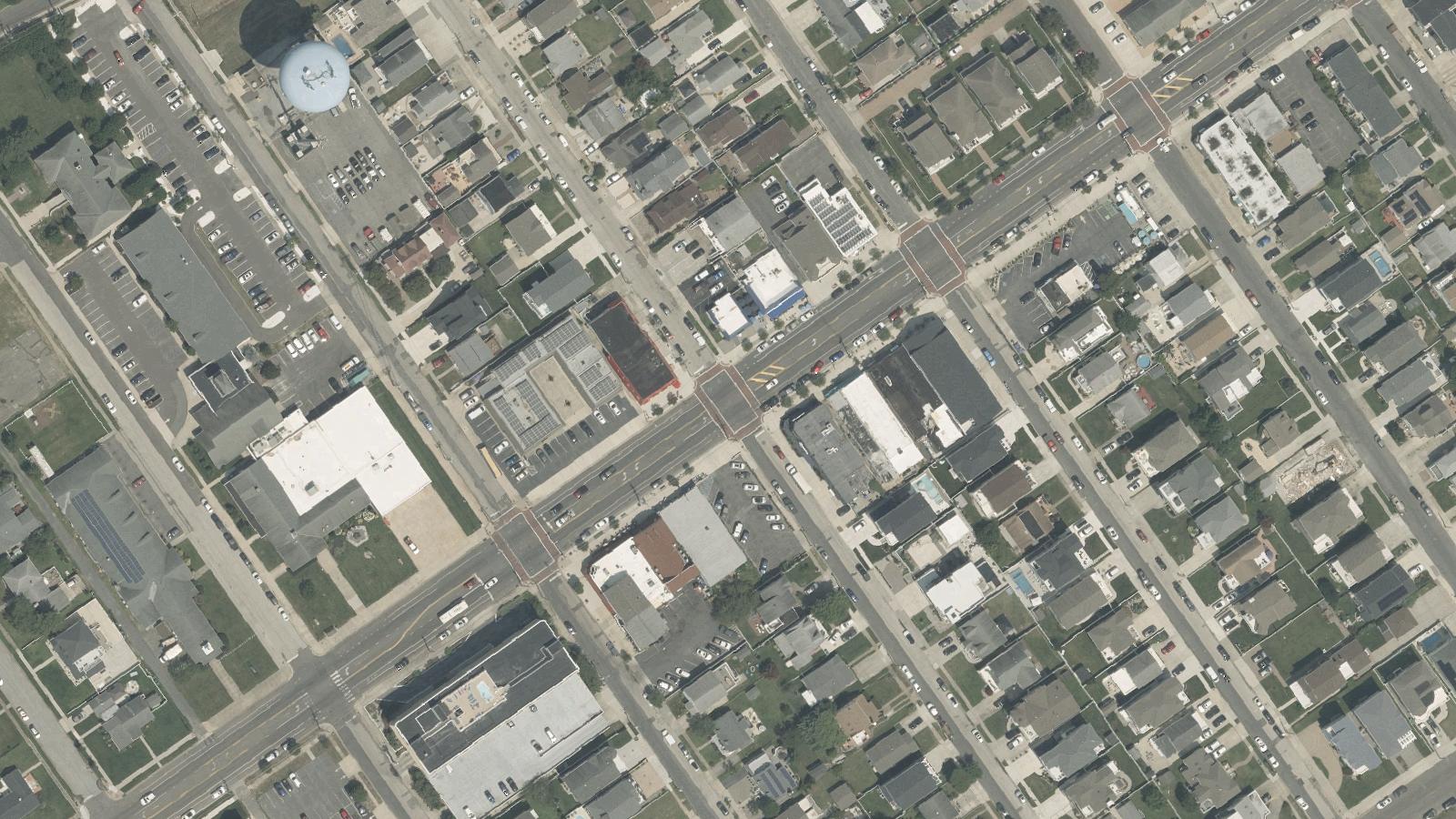Aerial survey view of 13th Street