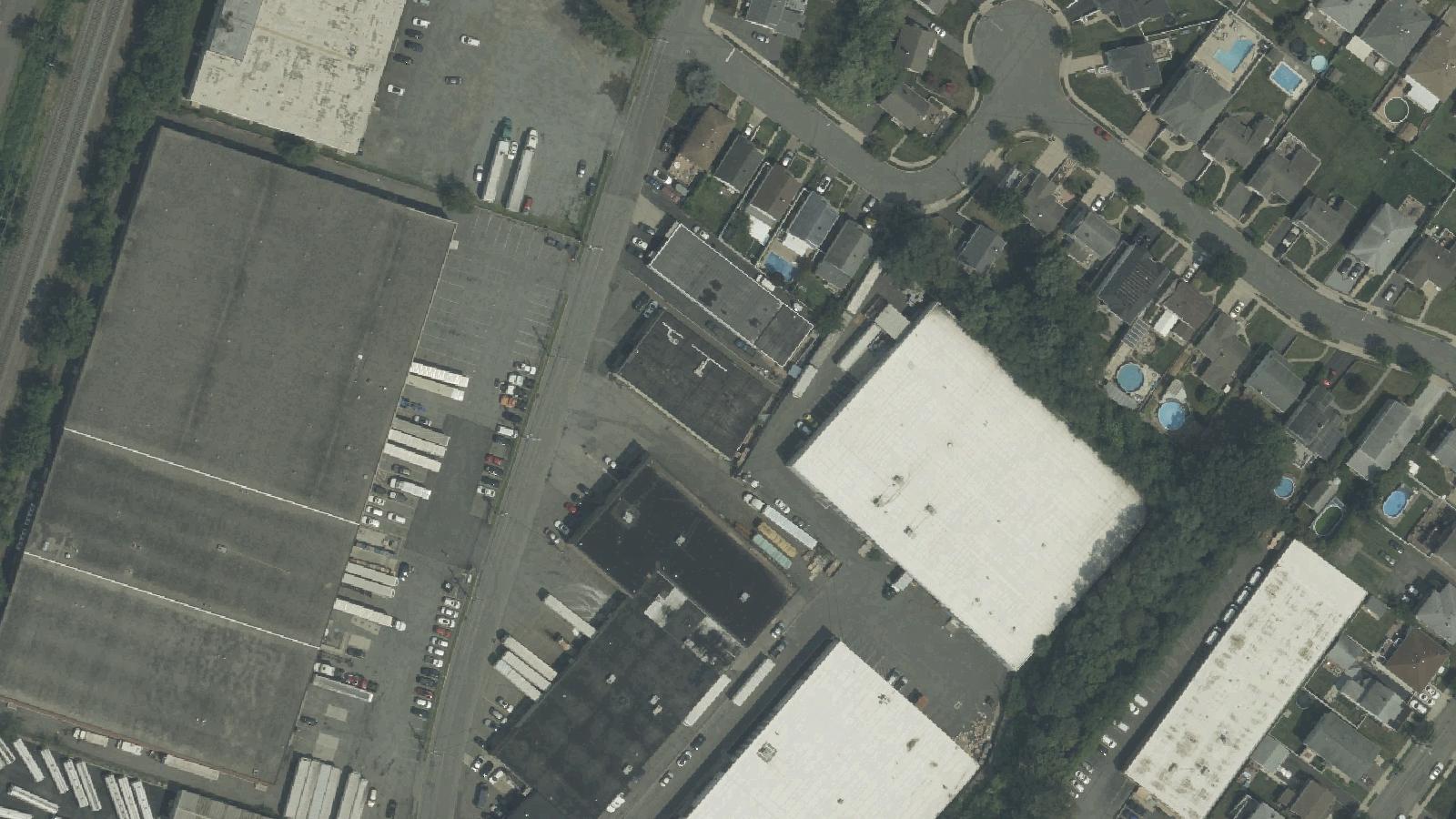 Aerial survey view of 629 Grove Street Industrial Building