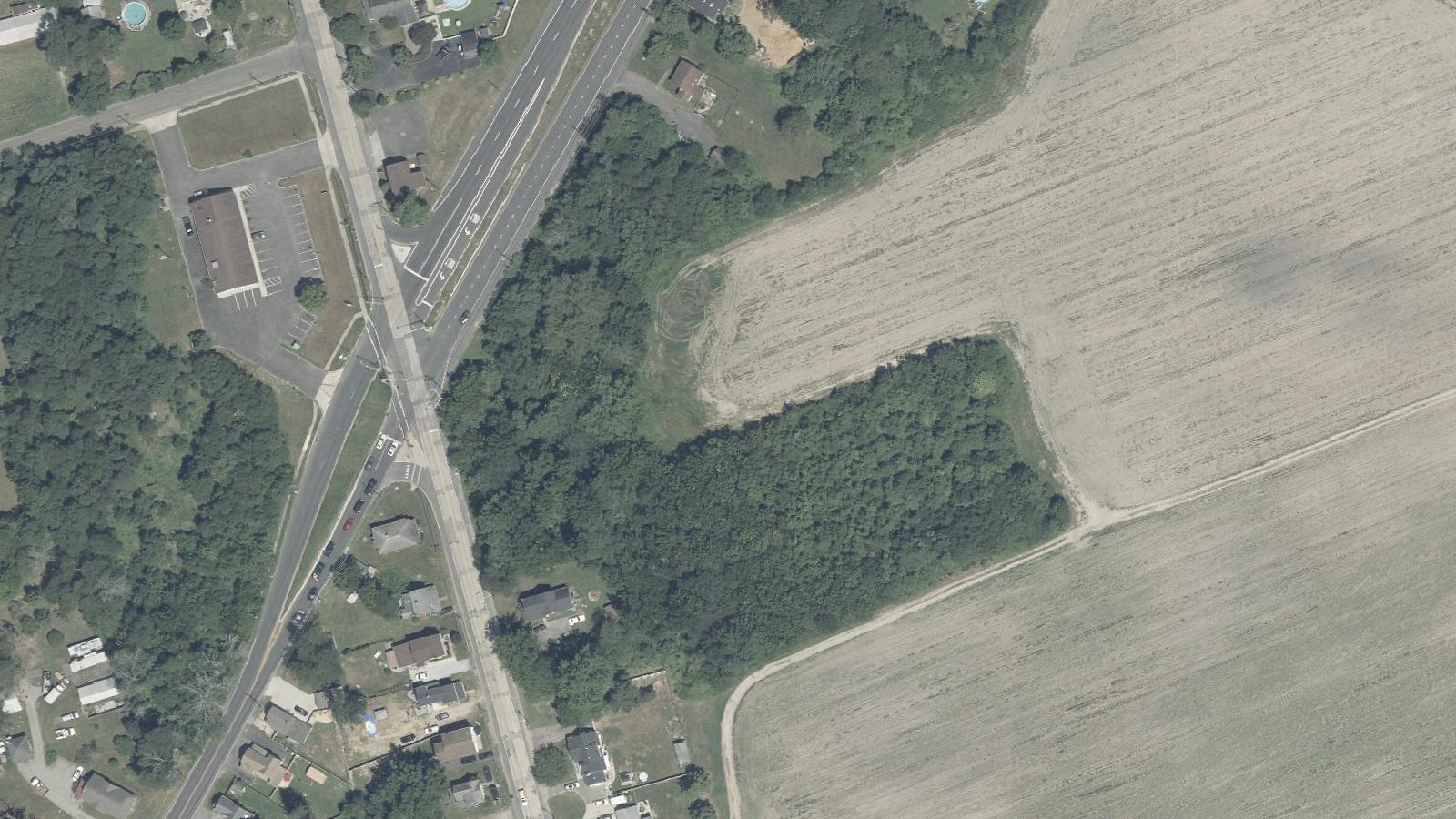 Aerial survey view of Burnt Mill Road (Atco Ghost)