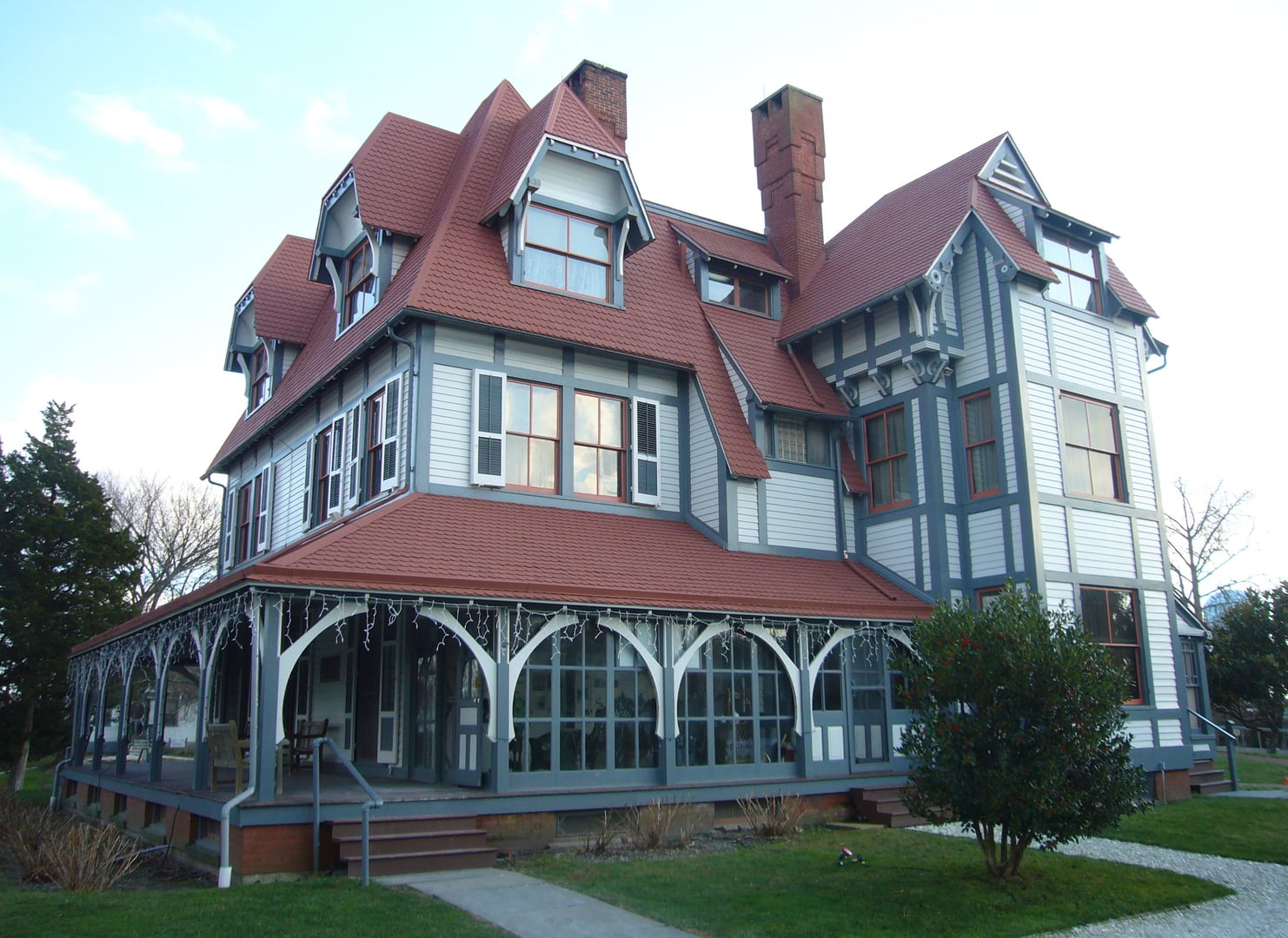 Emlen Physick Estate at 1048 Washington Street, Cape May, New Jersey — Frank Furness's 1879 Stick Style Victorian mansion
