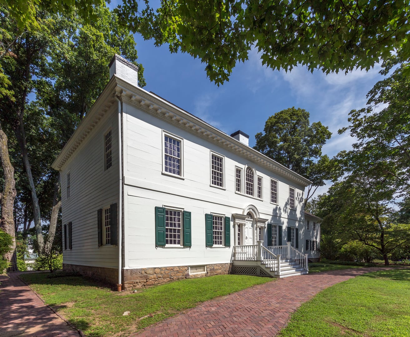 Ford Mansion, Washington's Headquarters, Morristown, New Jersey — Georgian colonial exterior
